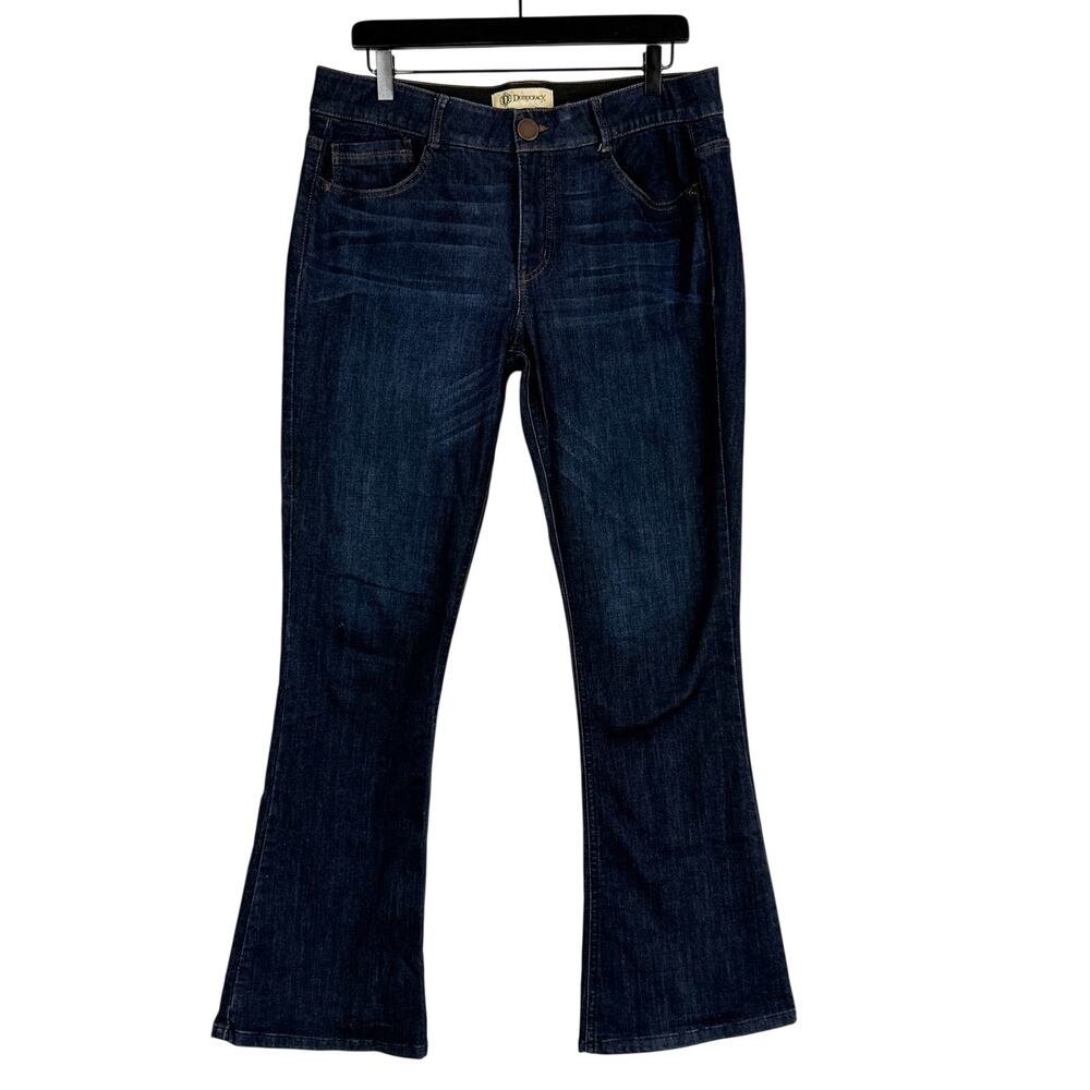 Democracy Ab-Technology Bootcut Flare Jeans Dark Wash Blue 31" - 12